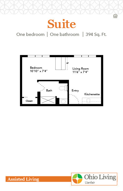 Assisted Living Apartment Floor Plan Suite