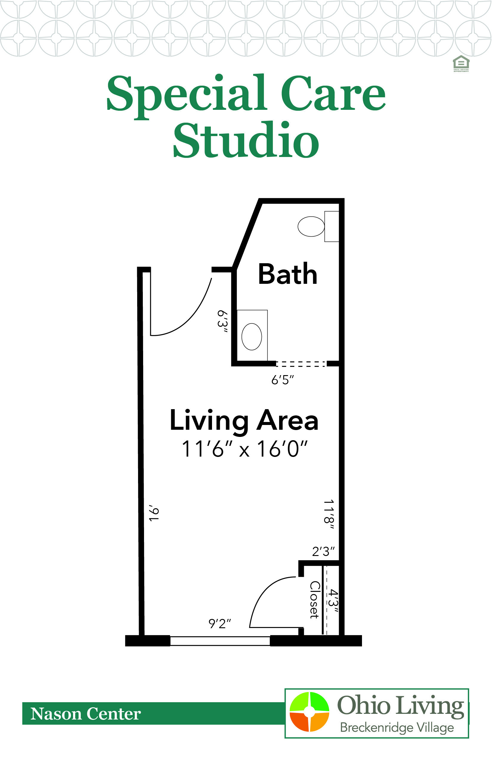 OLBV Memory Care Floor Plan