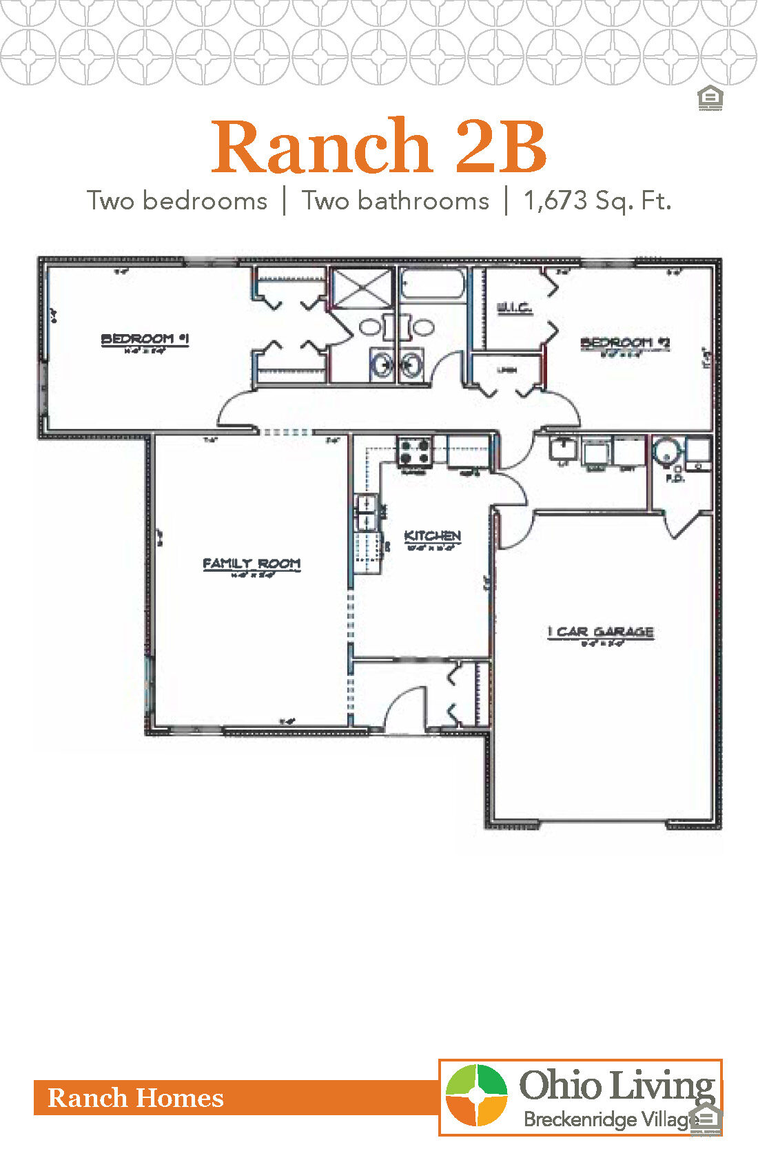OLBV Ranch Floor Plan 2B