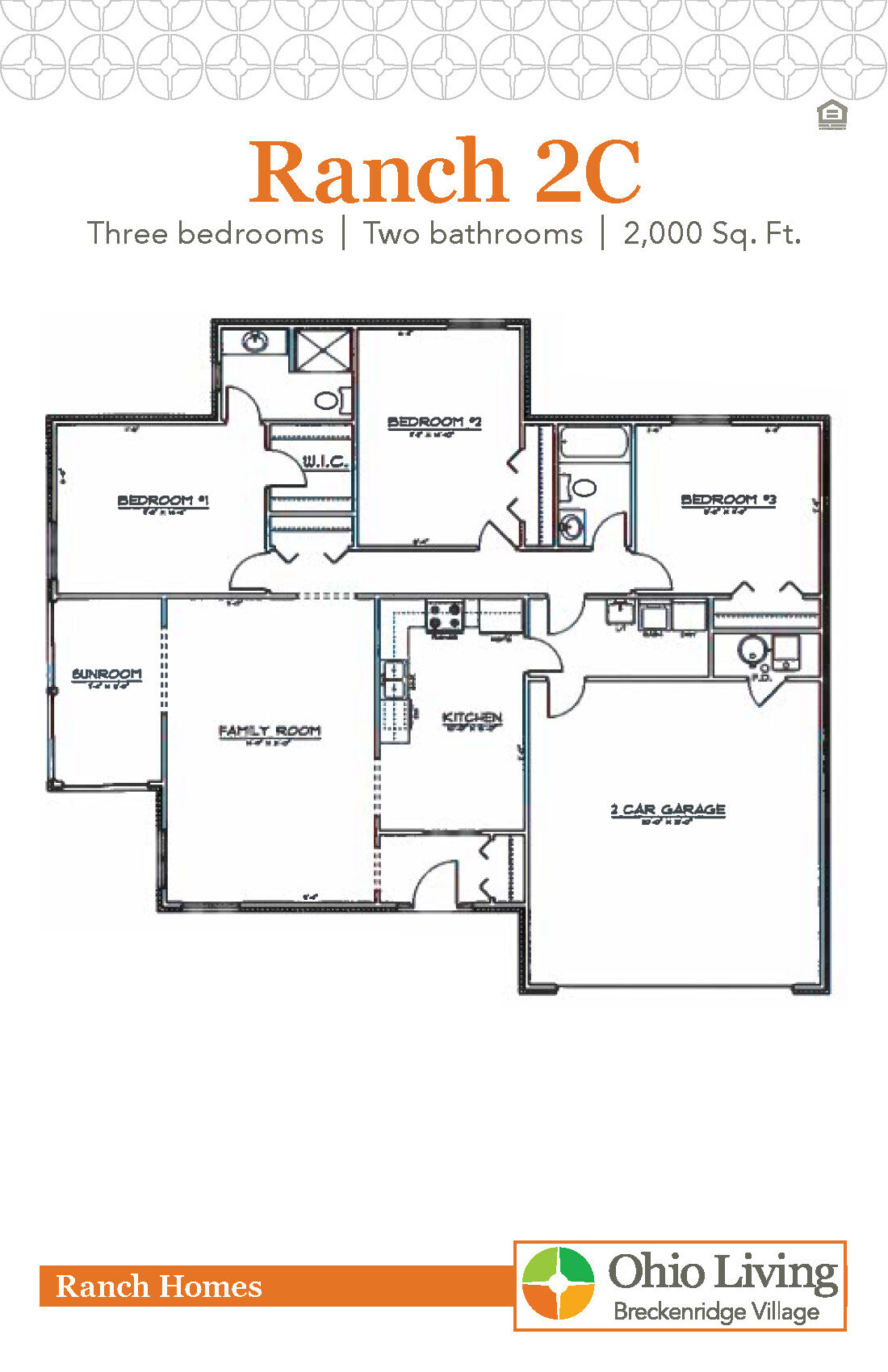 OLBV Ranch Floor Plan 2C