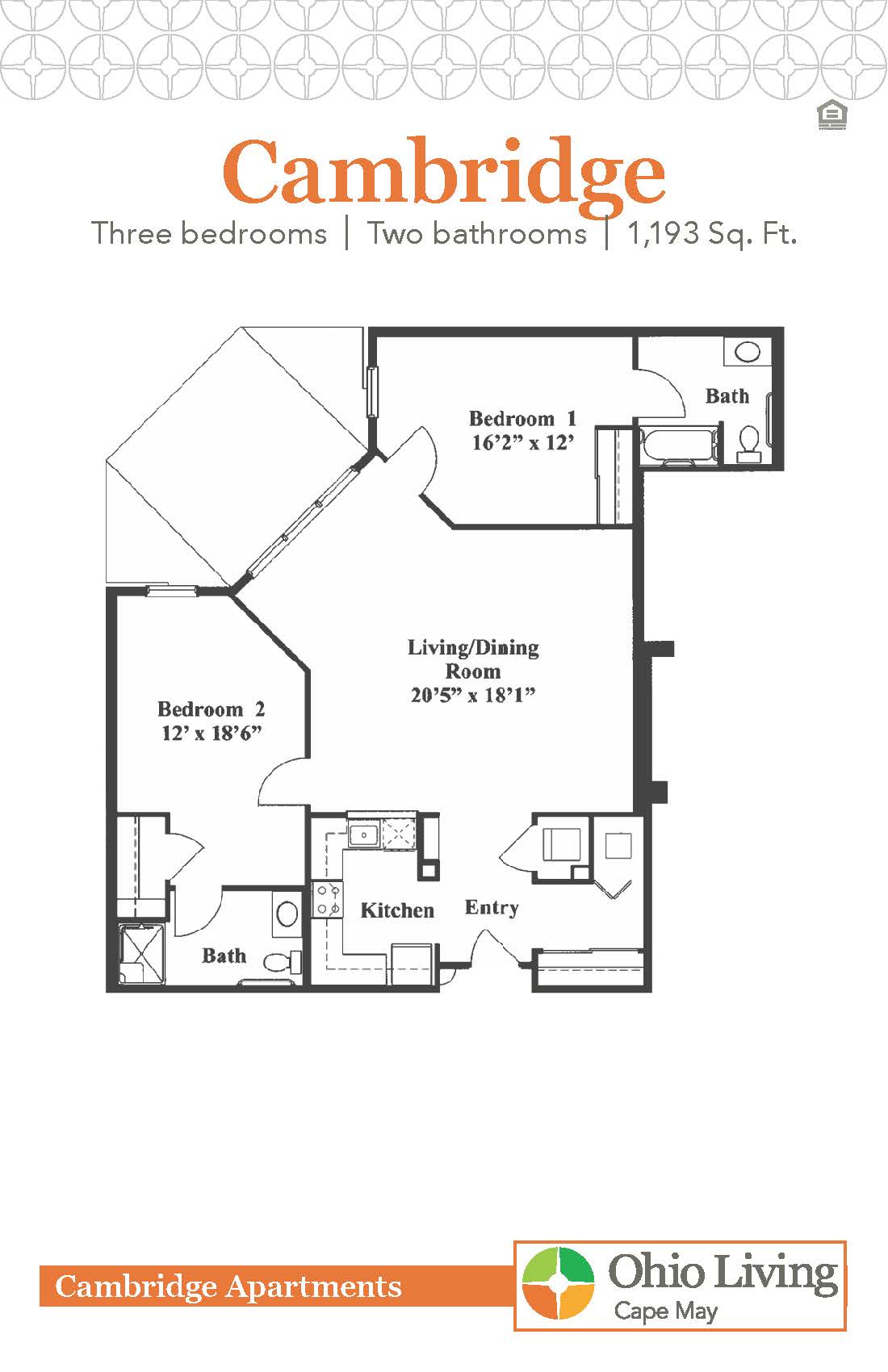 OLCM Apartment Floor Plan Cambridge