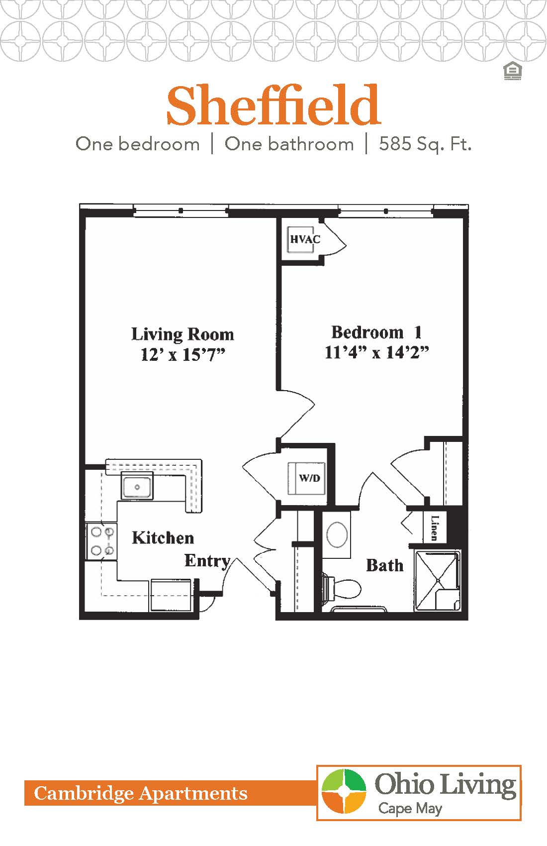 OLCM Apartment Floor Plan Sheffield