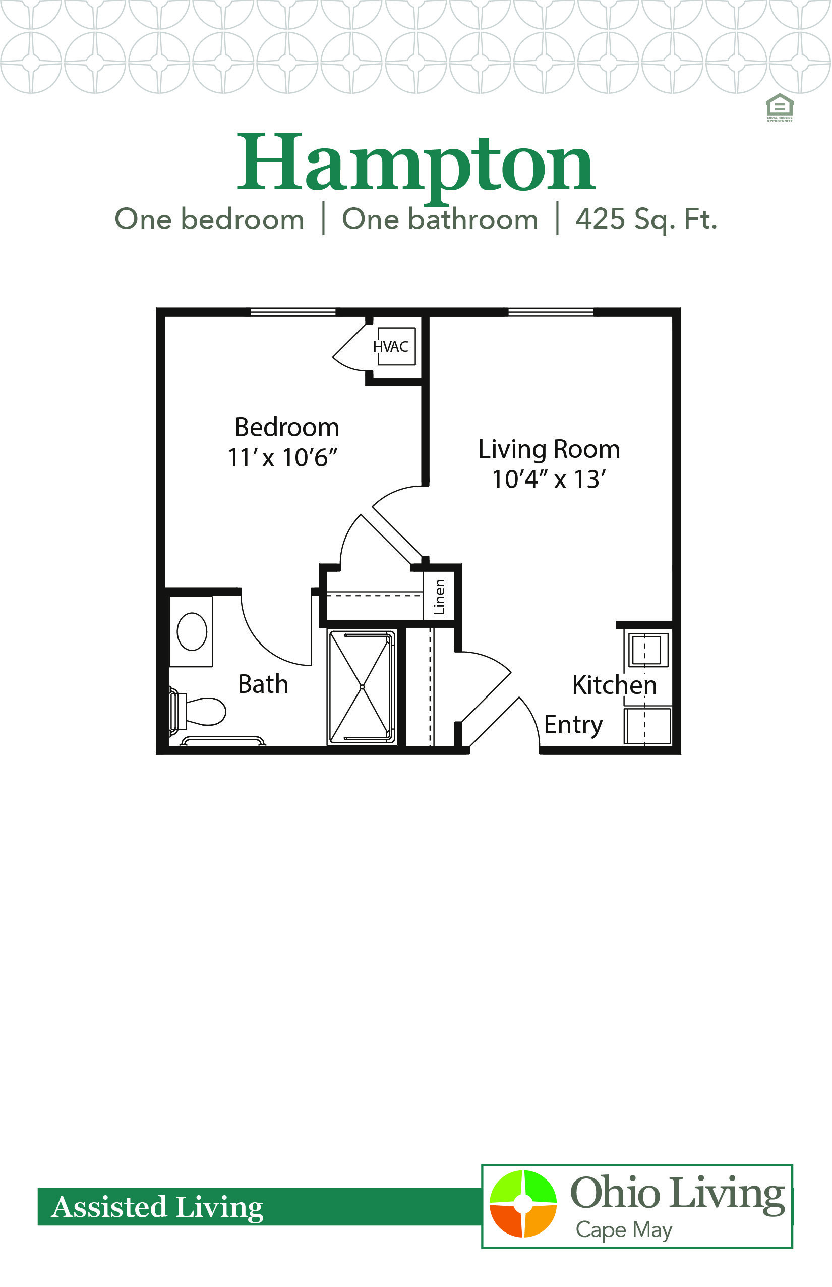 OLCM Assisted Living Floor Plan Hampton-1