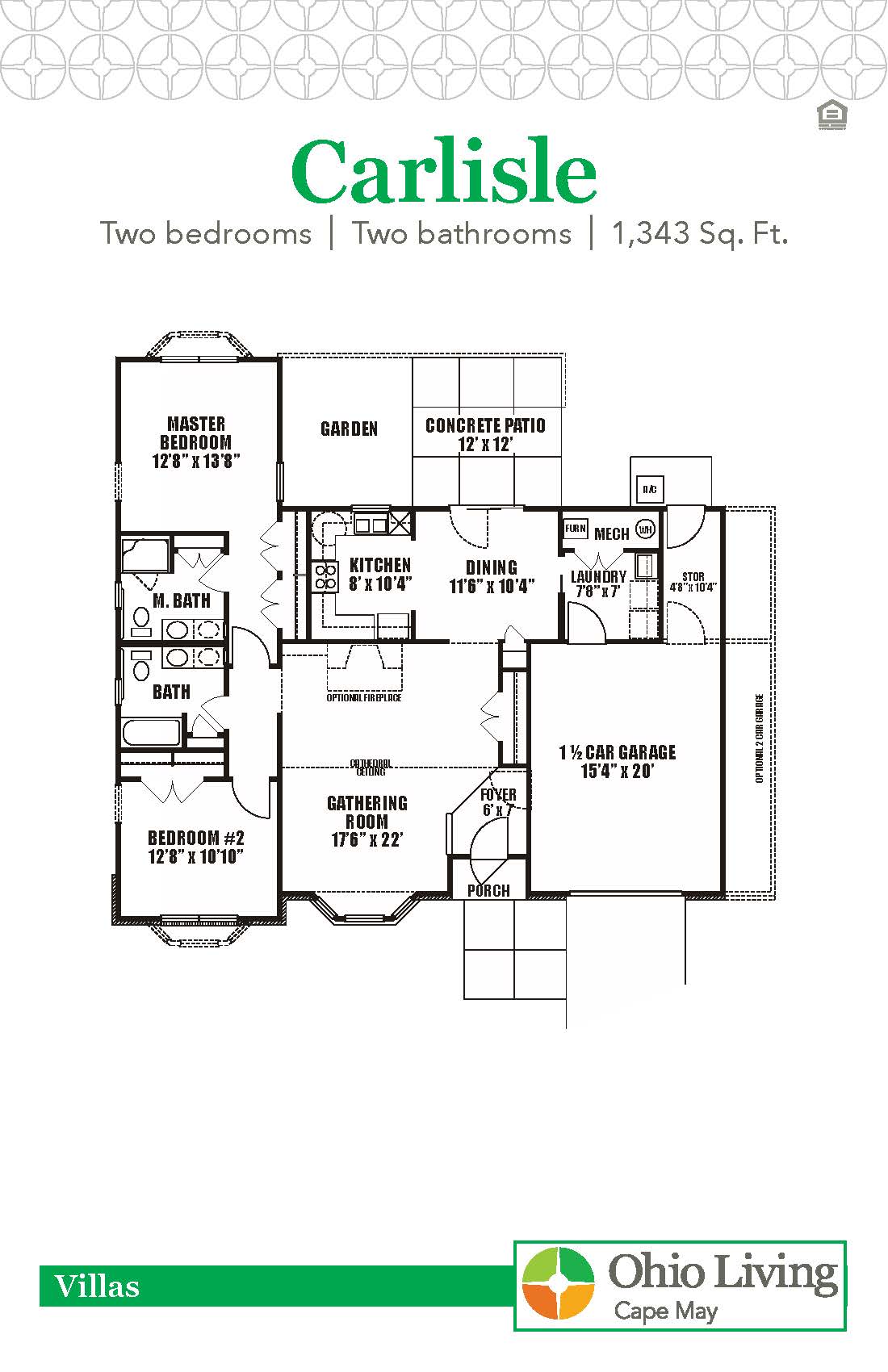 OLCM Villa Floor Plan Carlisle