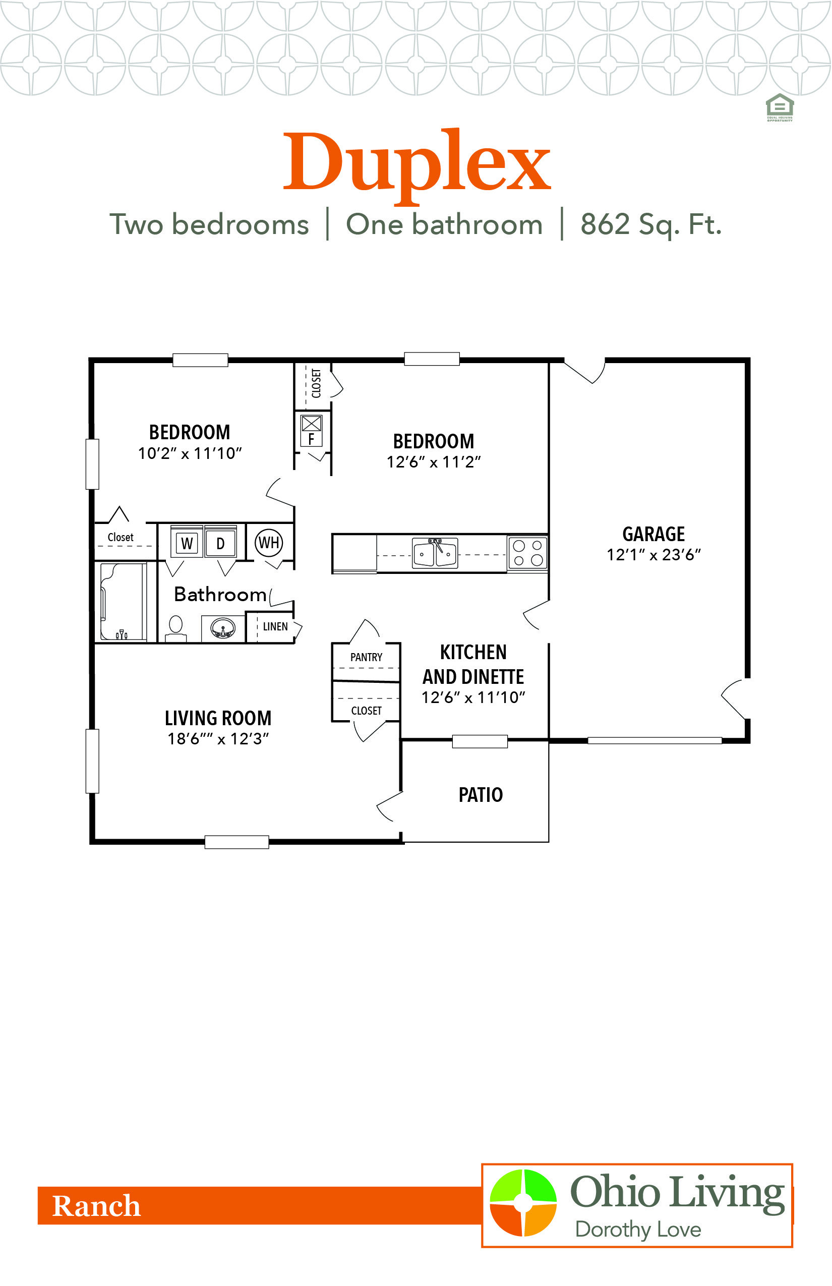 OLDL Ranch Floor Plan Duplex3