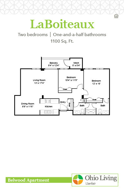 OLLF Belwood Apartment Floor Plan LaBoiteaux