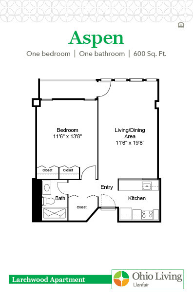 OLLF Larchwood Apartment Floor Plan Aspen