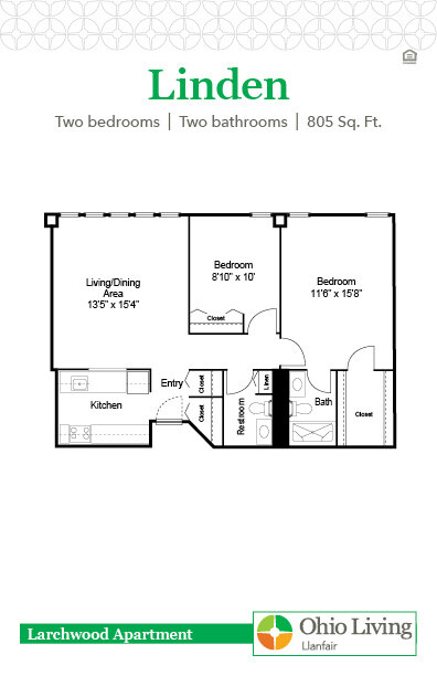 OLLF Larchwood Apartment Floor Plan Linden