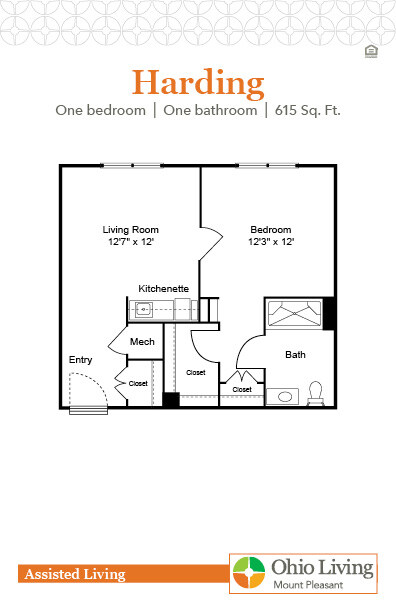 OLMP Assisted Living Floor Plan Harding