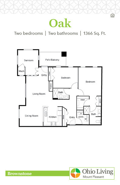 OLMP Brownstone Floor Plan Oak