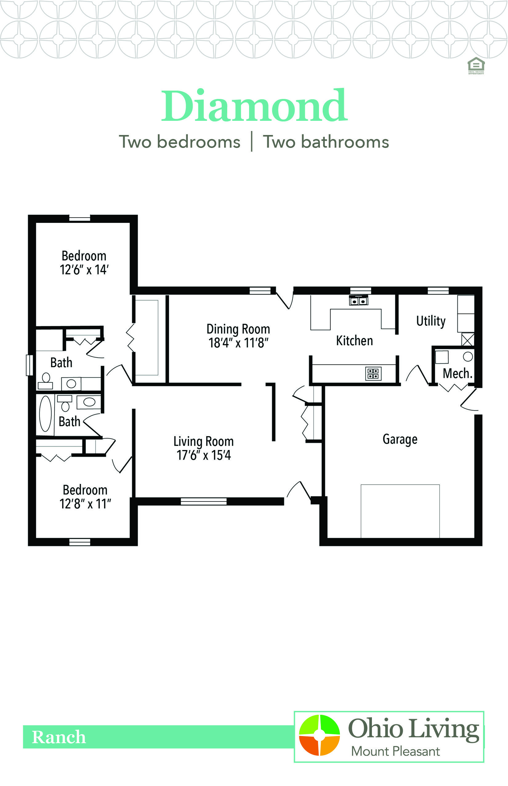 OLMP Ranch Floor Plan Diamond