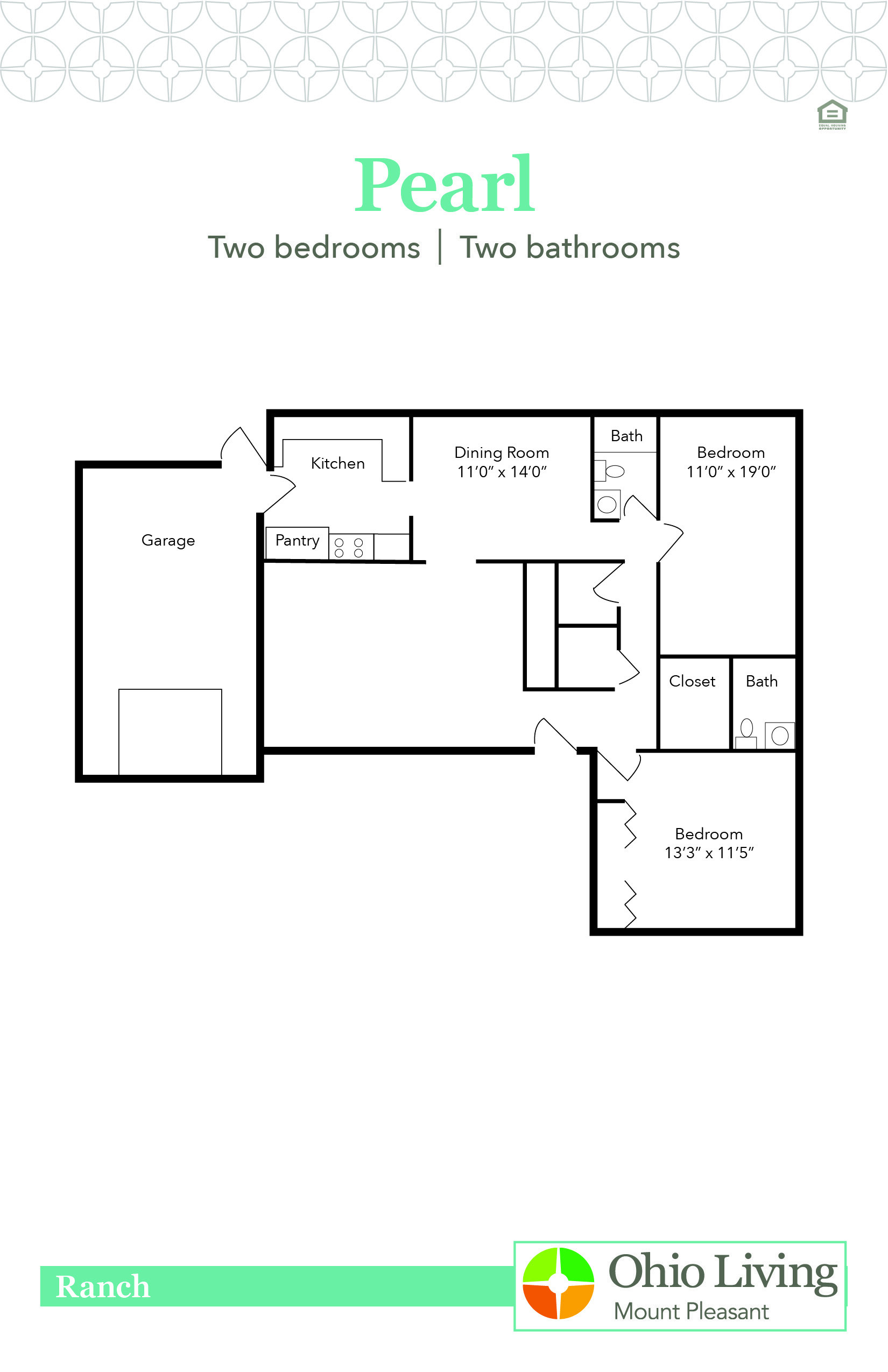 OLMP Ranch Floor Plan Pearl