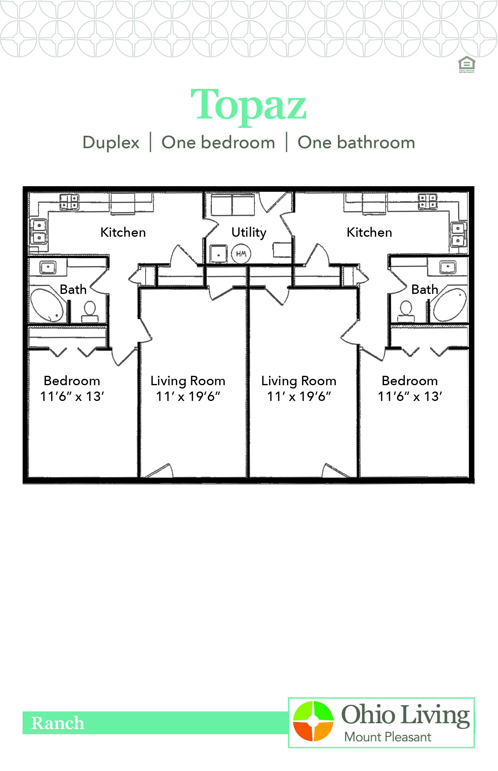 OLMP Ranch Floor Plan Topaz