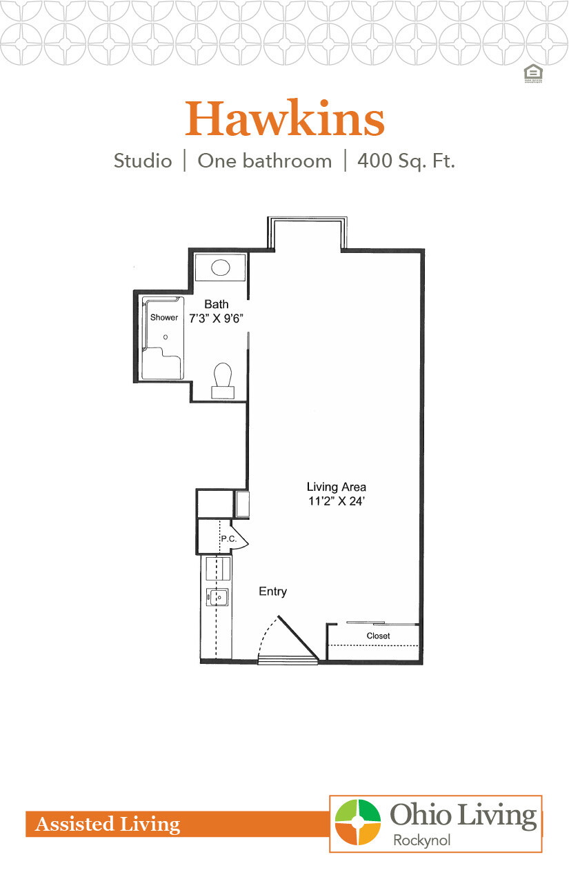 OLRN Assisted Living Floor Plan Hawkins