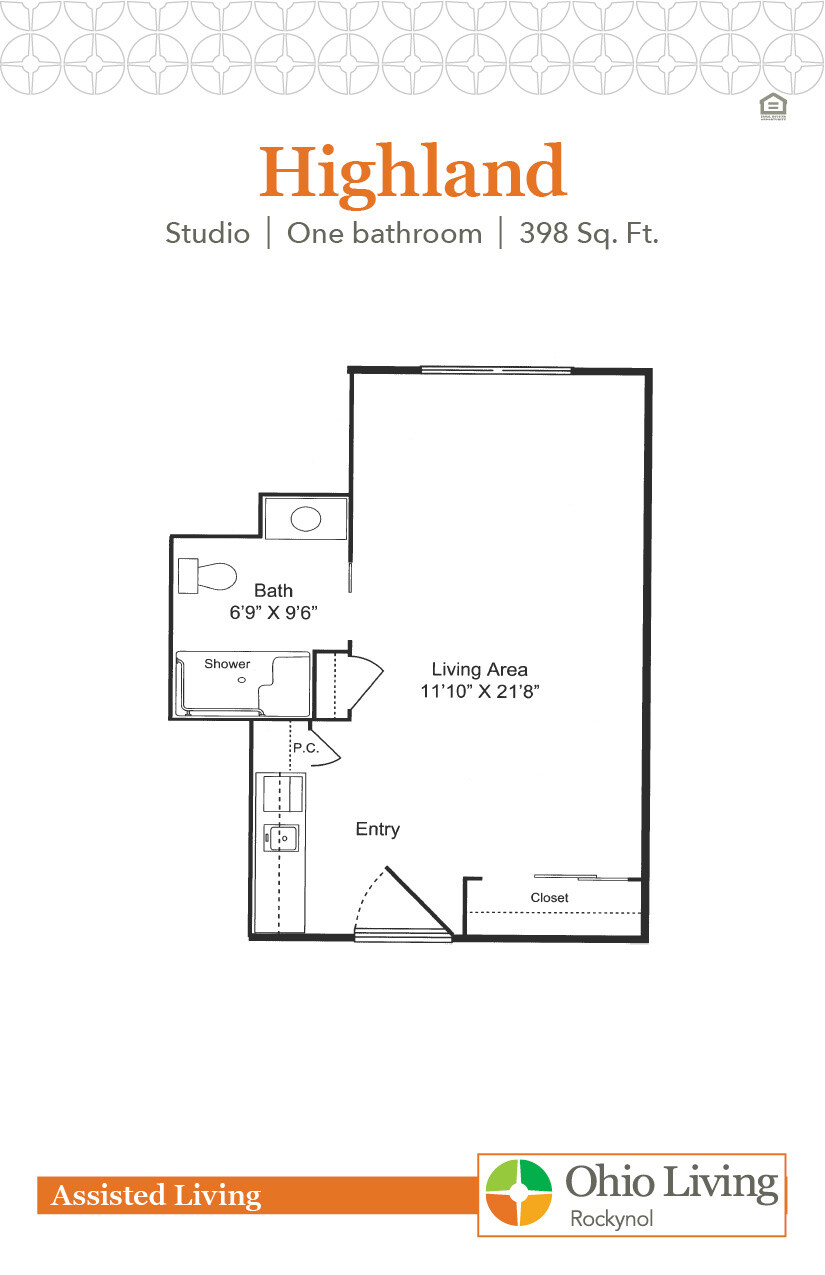 OLRN Assisted Living Floor Plan Highland