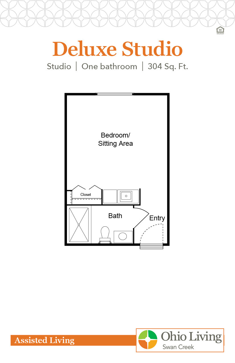OLSC AL Floor Plan Deluxe Studio