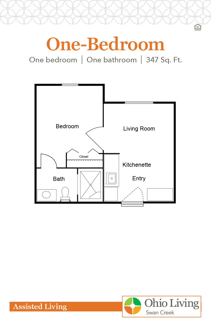 OLSC AL Floor Plan One-Bedroom