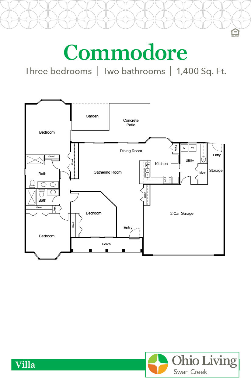 OLSC Villa Floor Plan Commodore