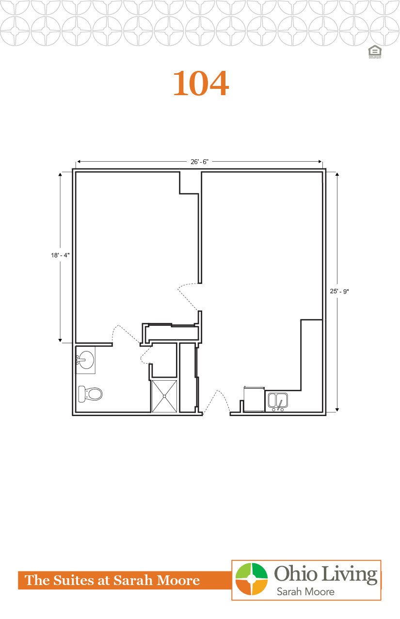 OLSM Suites Floor Plan 104-1