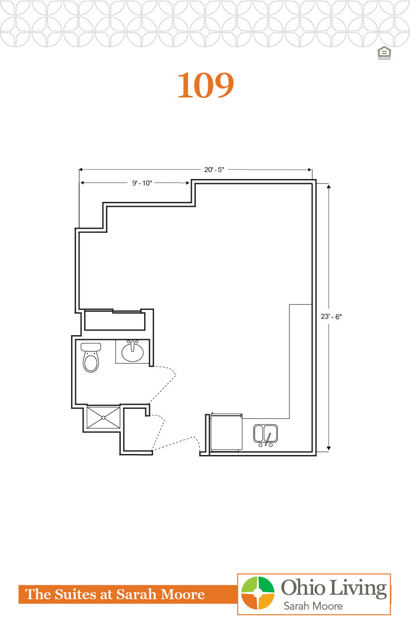 OLSM Suites Floor Plan 109-1