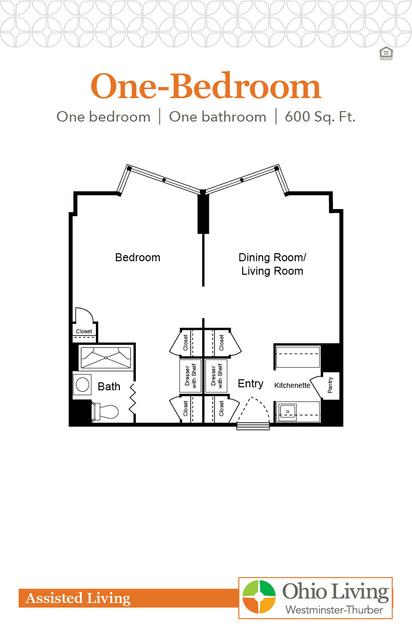 OLWT AL Floor Plan One Bedroom