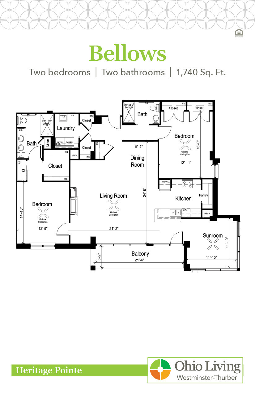 OLWT HP Floor Plan Bellows